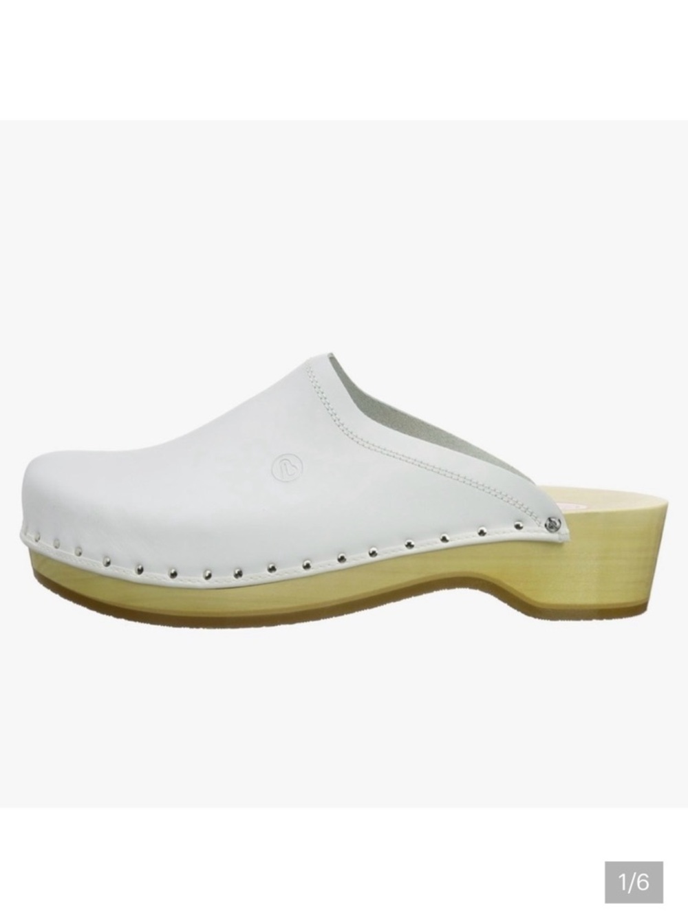 BERKEMANN Soft White Calfskin Clogs